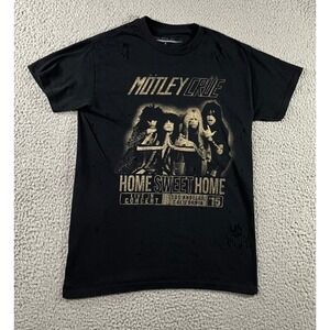 Prince Peter Motley Crue T-Shirt Men S Home Sweet Home‎ Distressed Black Tee